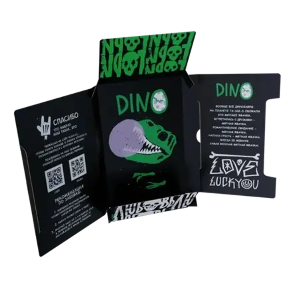 М. Табак для кальяна Хулиган DINO (Мятная жвачка) 25гр