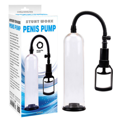 Вакуумная помпа для пениса Penis Pump (Цвет: прозрачная колба, черный уплотнитель)