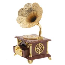 GAEM Изделие декоративное "Граммофон" (музык.), L15,5 W12 H27 см