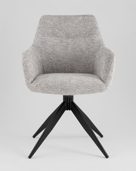 Стул обеденный поворотный Eva светло-серый