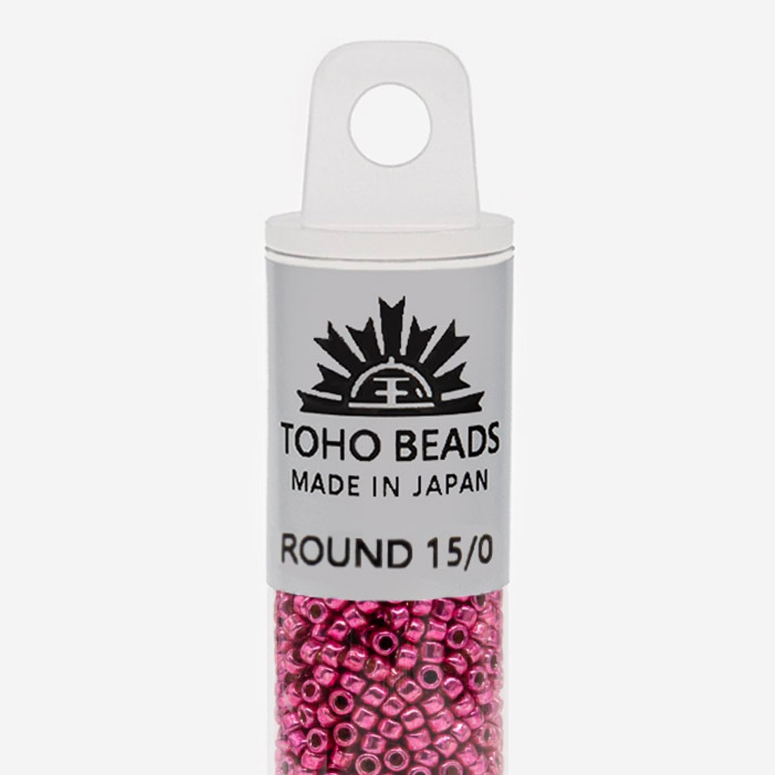Японский бисер TOHO Round 15/0 (№PF563), непрозрачный глянцевый с металлическим блеском