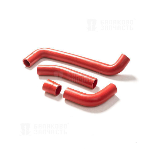 Патрубки радиатора ВАЗ 2105 алюминий резина красные 4шт Балаково Запчасть