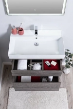 Тумба с раковиной Aquanet Nova Lite 242273 75 дуб рошелье