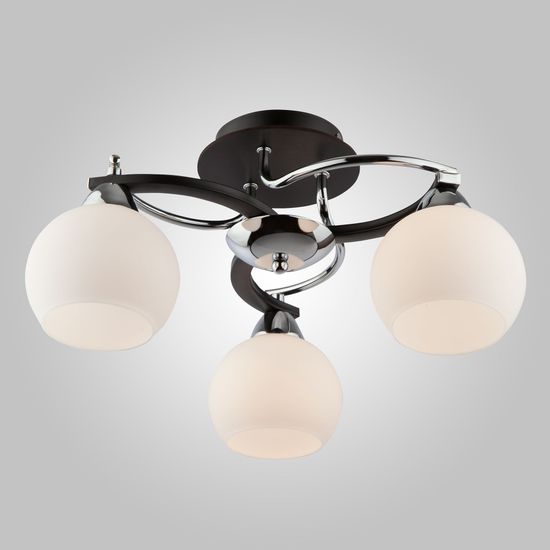 9654/3 / потолочный светильник /  хром/черный