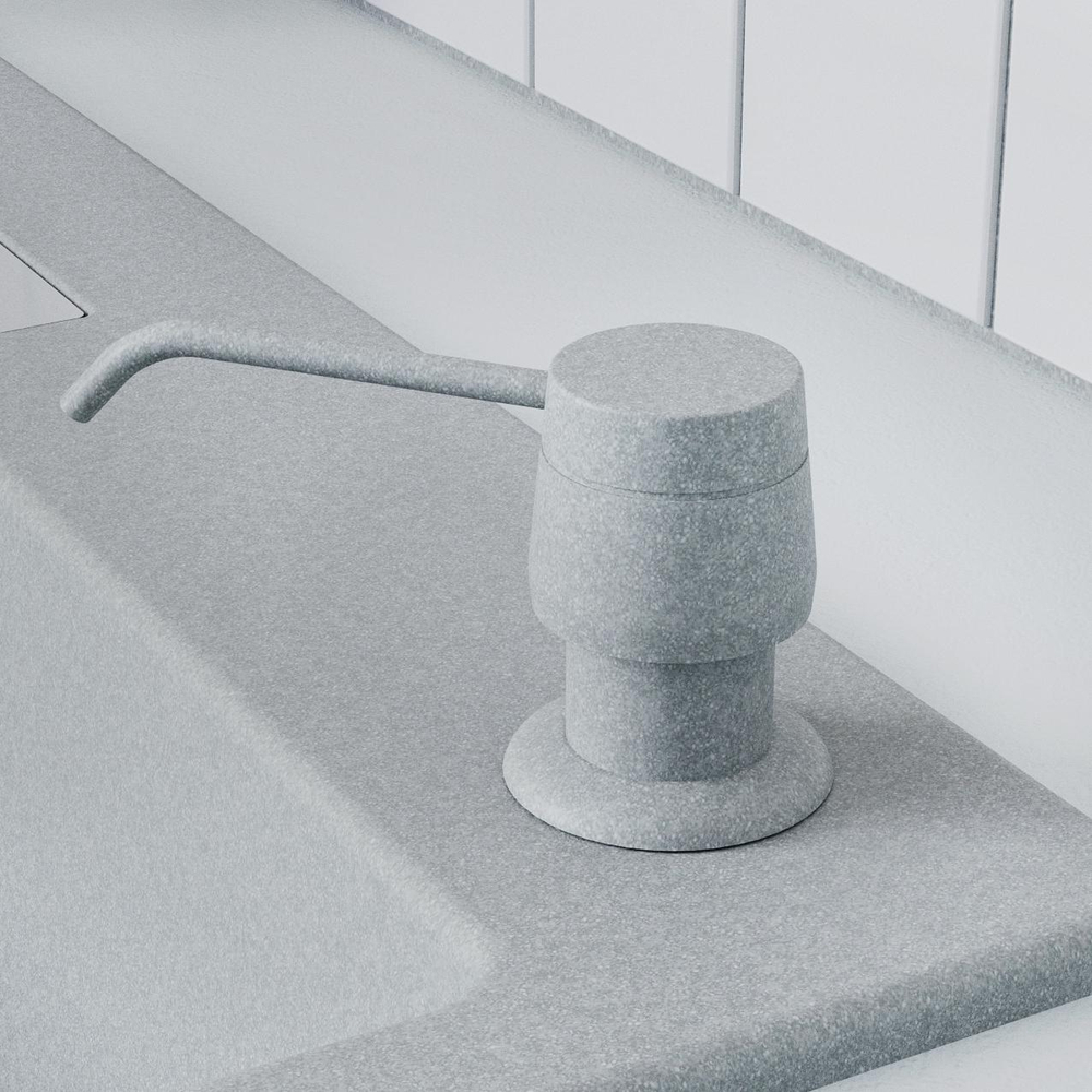 Дозатор моющего средства серый металлик №001, светло-серый №314, платина