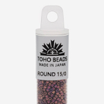 Японский бисер TOHO Round 15/0 (№502), металлизированный, непрозрачный глянцевый
