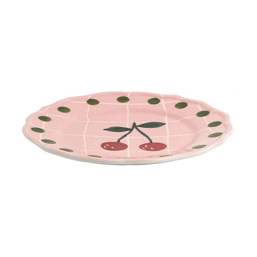 Тарелка десертная Bitossi Home Quadri Rosa (22.5 см)