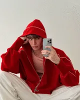 Красный худи 