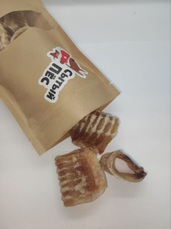 Лакомства для собак Сытый пёс / Трахея говяжья / 300 грамм