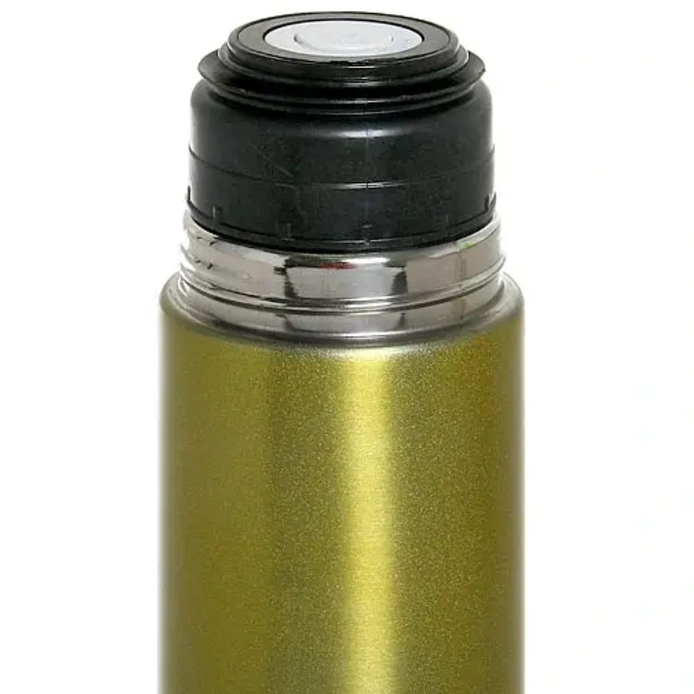 Термос с металлической колбой 1000 мл «Серп и молот» золотой