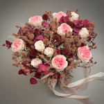 «Рубиновый джем» - букет из стабилизированных цветов