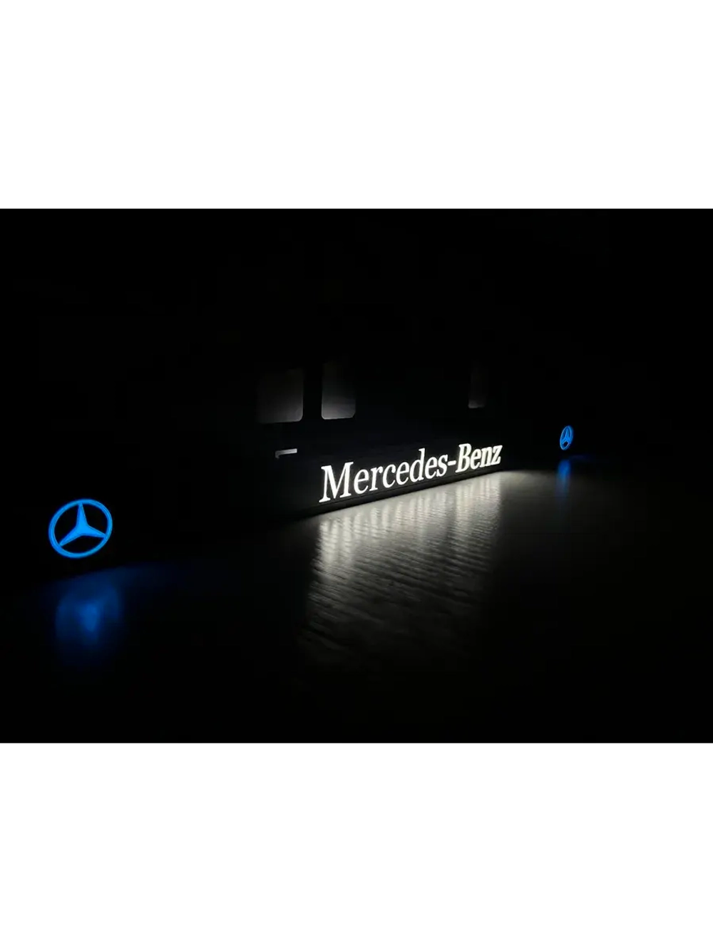 Рамка для номера с подсветкой BLOGO. Mercedes.