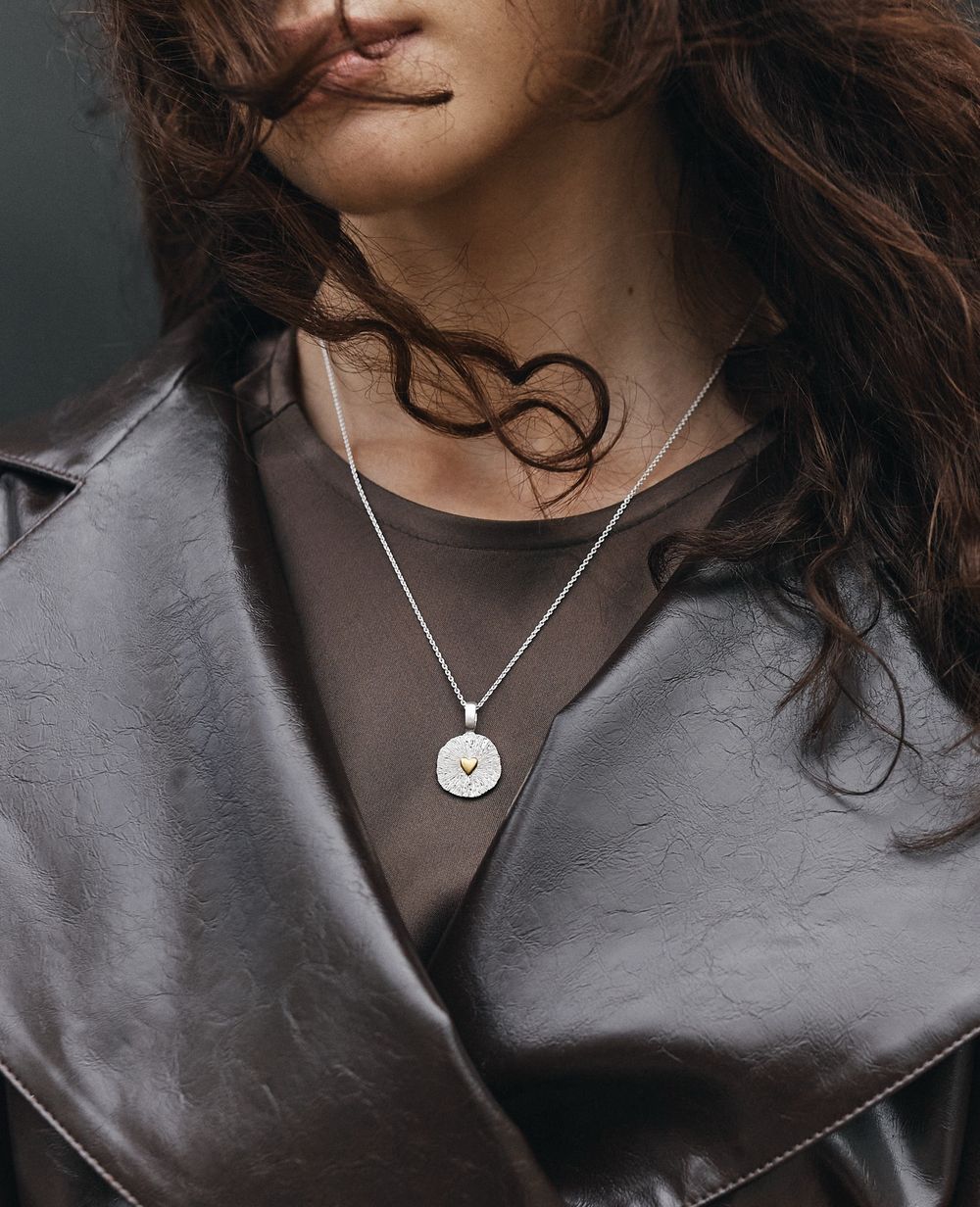 Подвеска Душа с сердцем, позолота