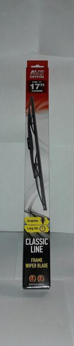 Щетка стеклоочистителя каркасная AVS 17"/430 мм Classic Line графитовое покрытие