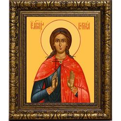 Виринея (Вероника) Едесская Святая мученица. Икона на холсте.