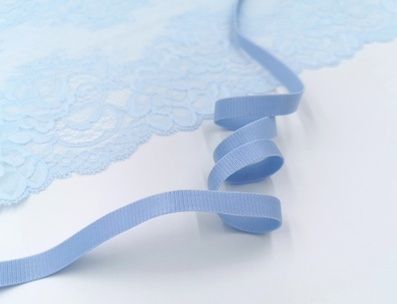 _Бретелечная резинка, 10 мм, ОПТ, голубая мечта, (Арт: BR640/10-036), уп