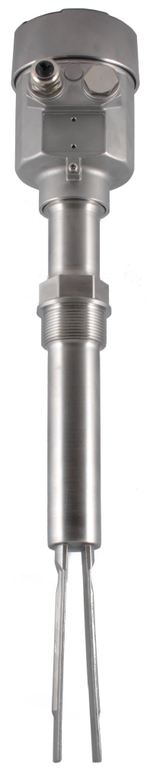 Вибрационный датчик уровня сыпучих материалов INNOLEVEL в корпусе из нерж. стали, -40 +250 С, Pmax=10 bar, 22-265 VAC - 20-46 VDC, IP 67, чувств. от 10 г/л, соедин.- резьба G 1 1/2"