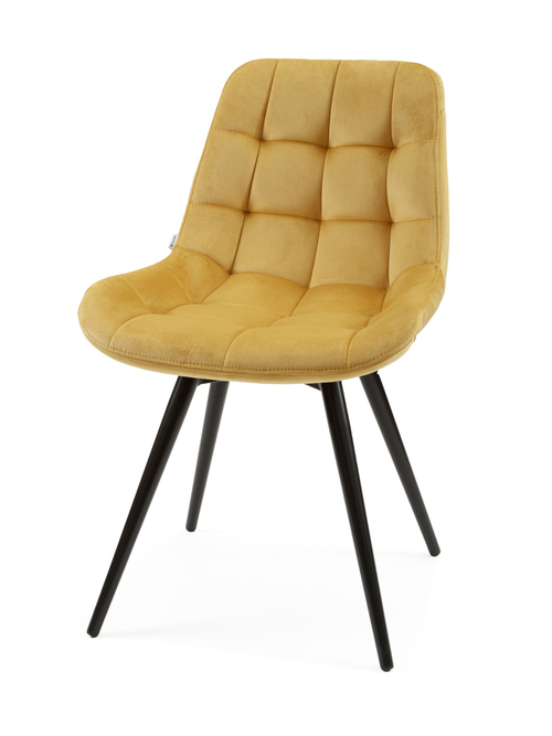 Стул MyFar Феникс поворотный горчичный велюр MF1038-1