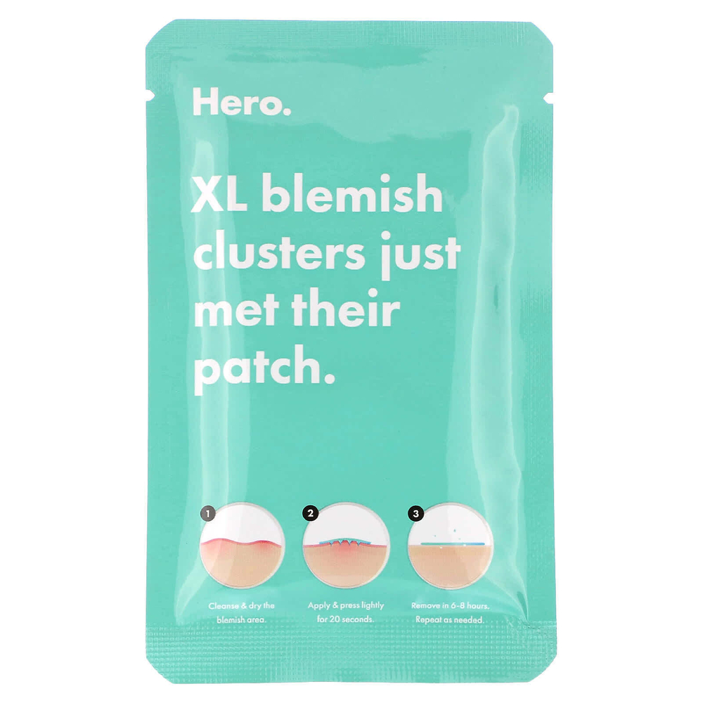 Hero Cosmetics, Mighty Patch® Micropoint XL, для устранения несовершенств, 6 патчей