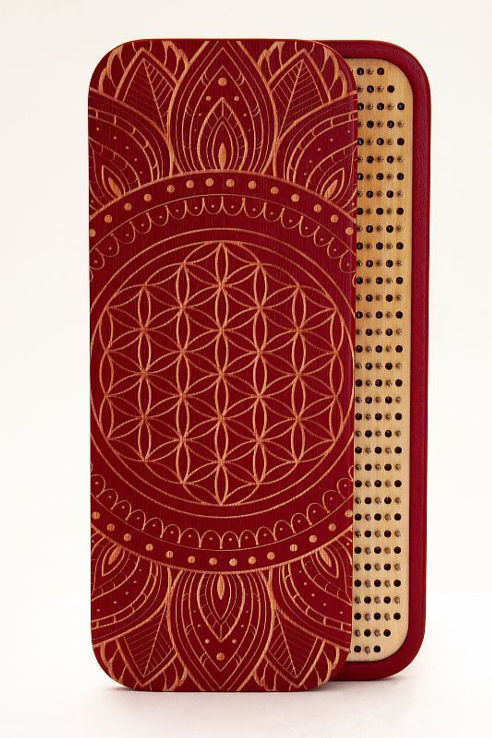 Доска садху Ом на мандале медные гвозди