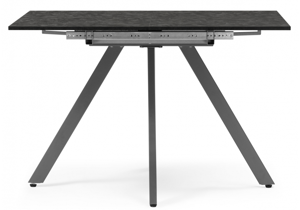 Стол деревянный Woodville Райн 116(160)x77 раздвижной малави, серый, ножки серые