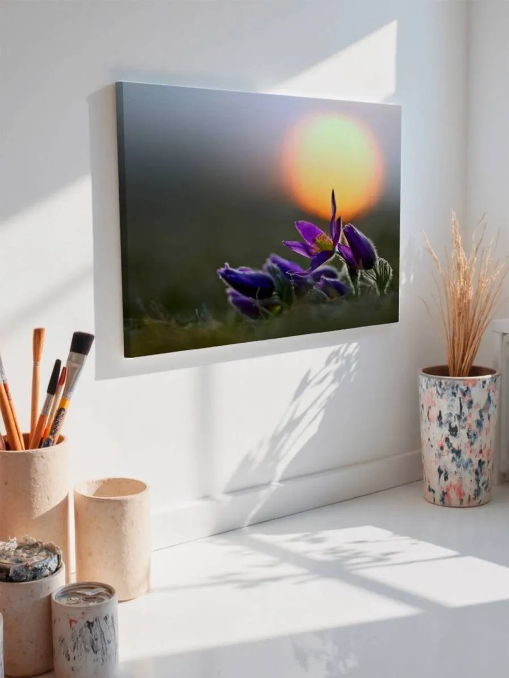 Картина на стену 40 X 50 Фиолетовые цветы