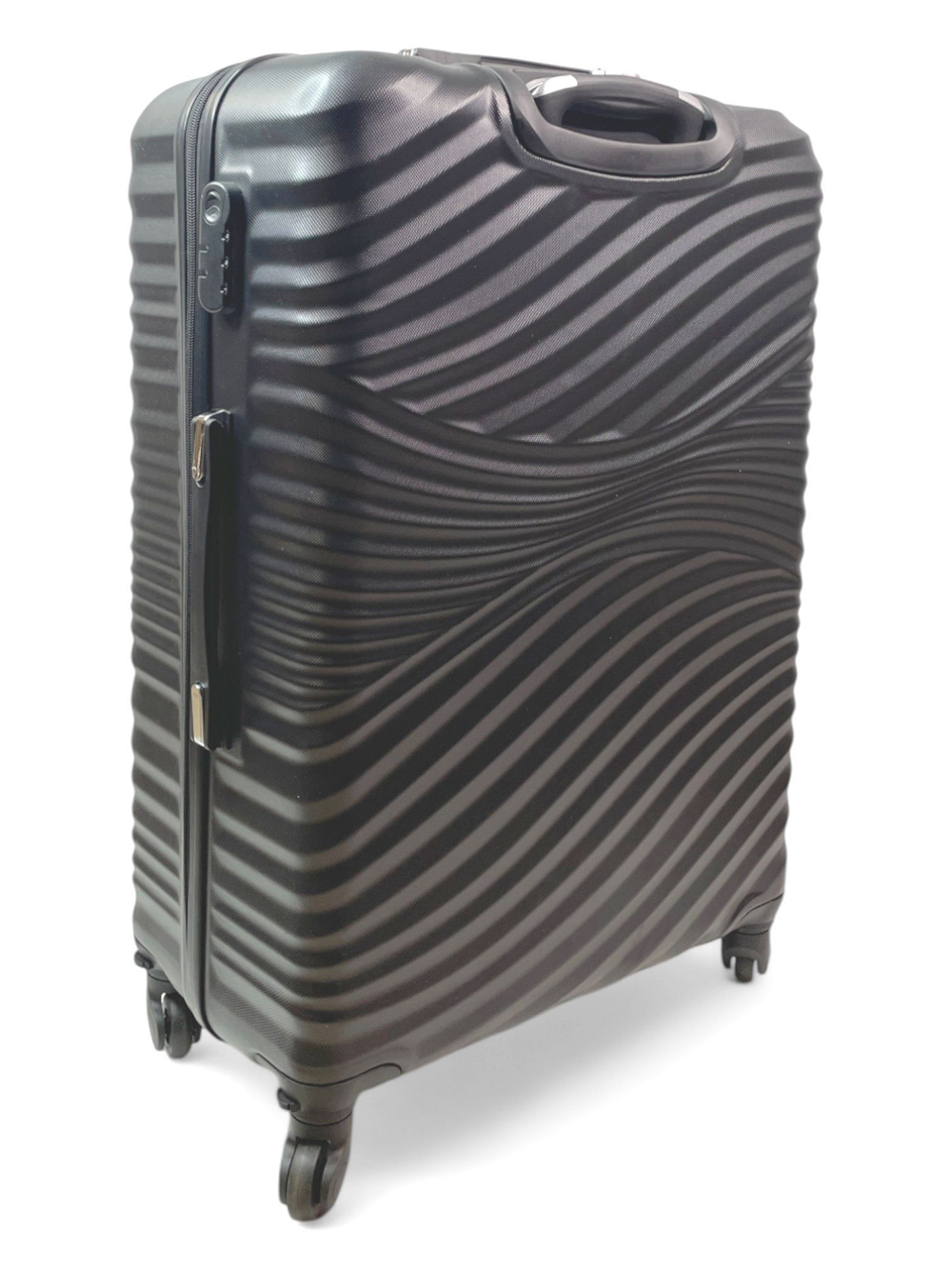 Большой чемодан Bon-Voyage Model Wave ABS, Черный, L