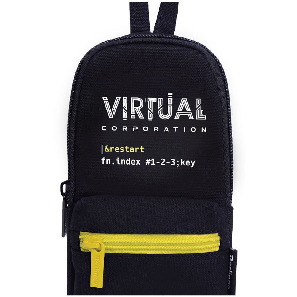 Пенал мягкий 1 отделение, 1 карман, 210*90*40 Berlingo "Techno", текстиль