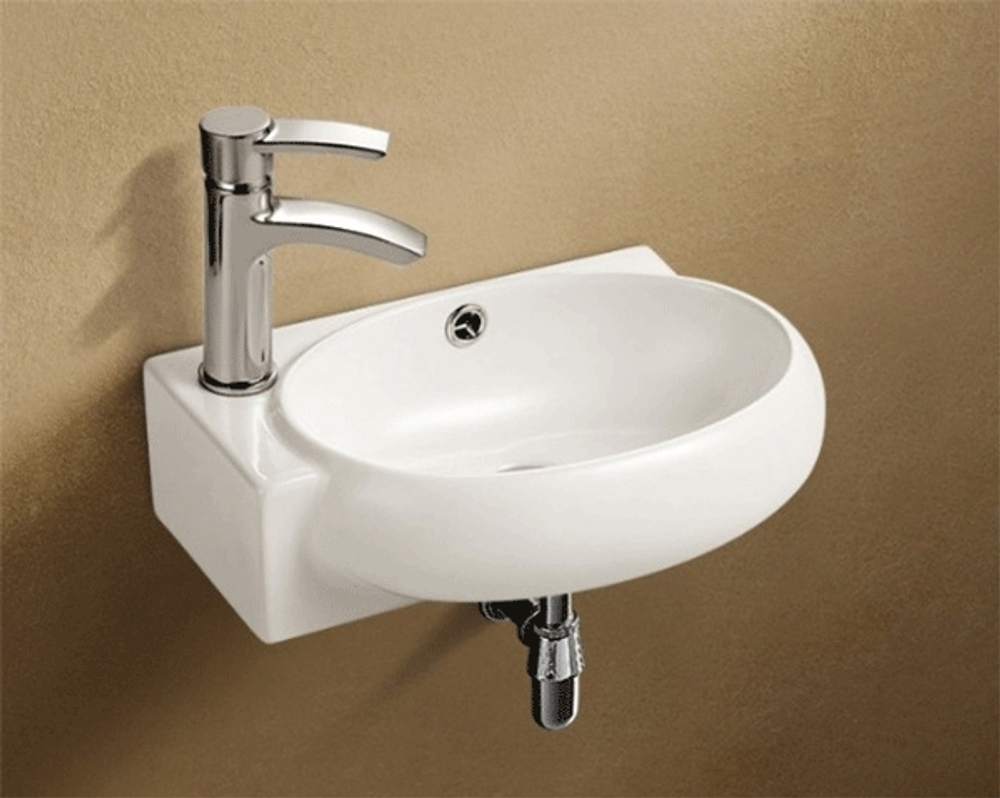 Раковина WeltWasser Aisbach 5011 L 43 10000003874 Белый глянец
