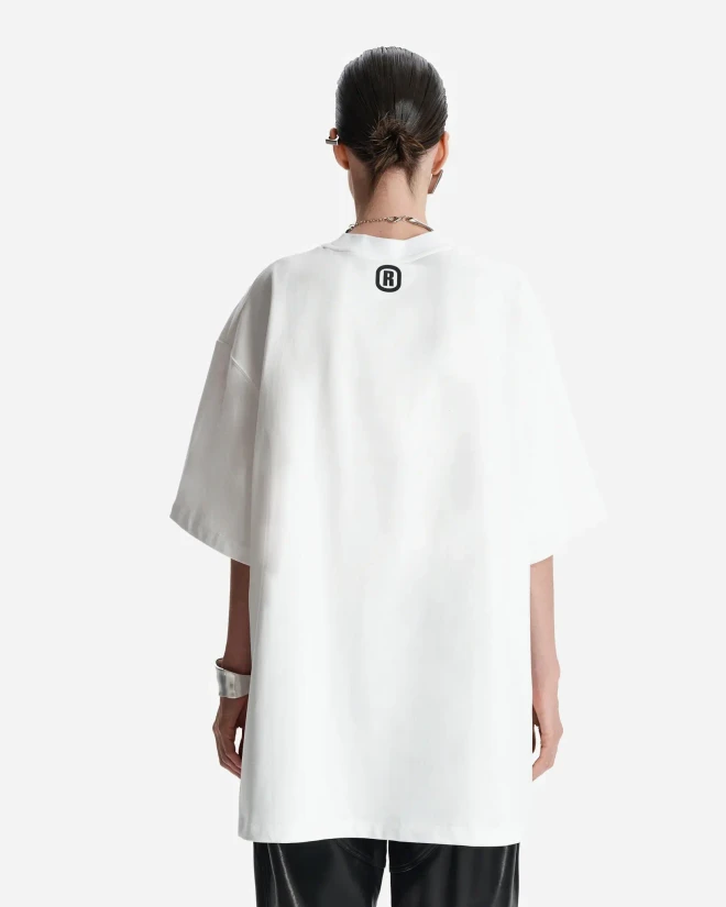 Футболка оверсайз из хлопка белая