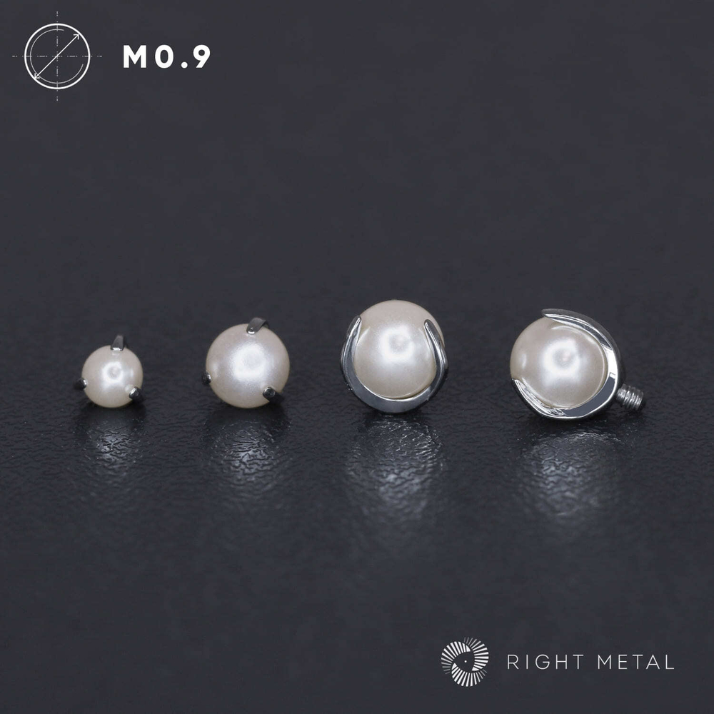 Ball 3-Prongs 3мм/4мм/5мм Grey Pearl