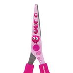 Ножницы BRAUBERG "Kid Series", 130 мм, розовые, с цветной печатью "Поросята", закругленные, 232272