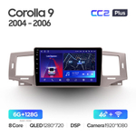 Teyes CC2 Plus 9" для Toyota Corolla 2004-2006