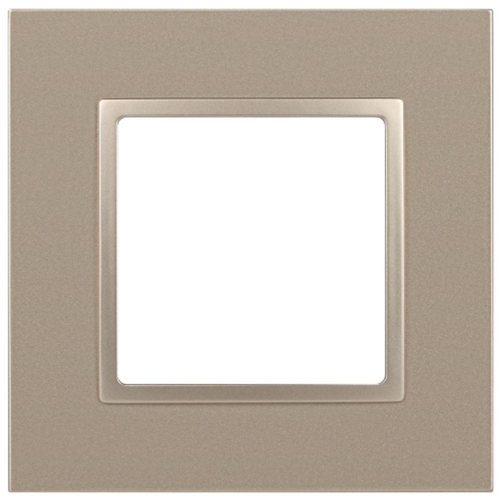 Рамка для розеток и выключателей ЭРА Elegance 14-5011-04 Classic, на 1 пост, шампань