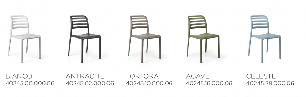 Стул пластиковый Nardi Costa Bistrot, антрацит