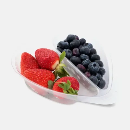 Ягодный микс Сердце клубника + голубика