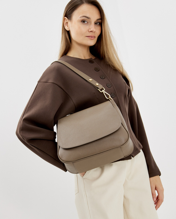 Сумка 907 03 тауп темный