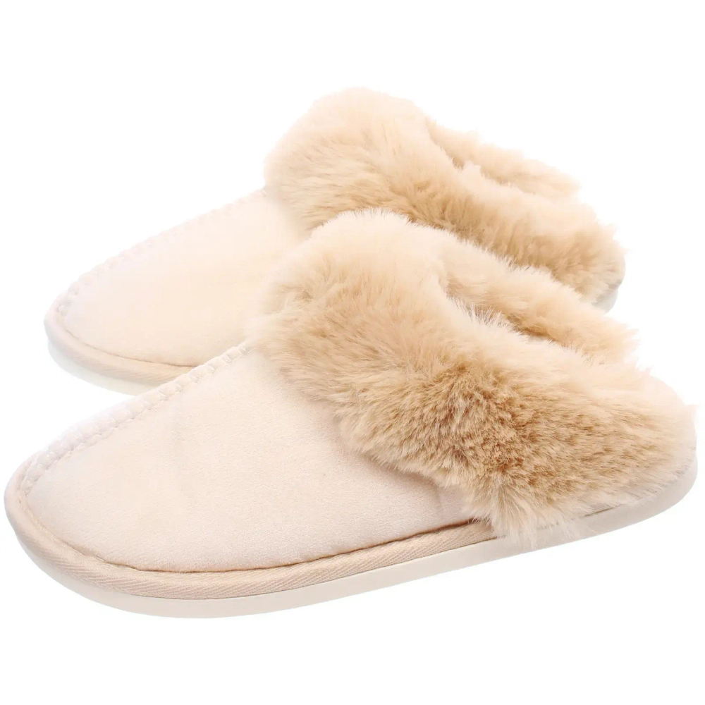 Тапочки женские домашние «IRIS», цвет молочный, р-р 40/41