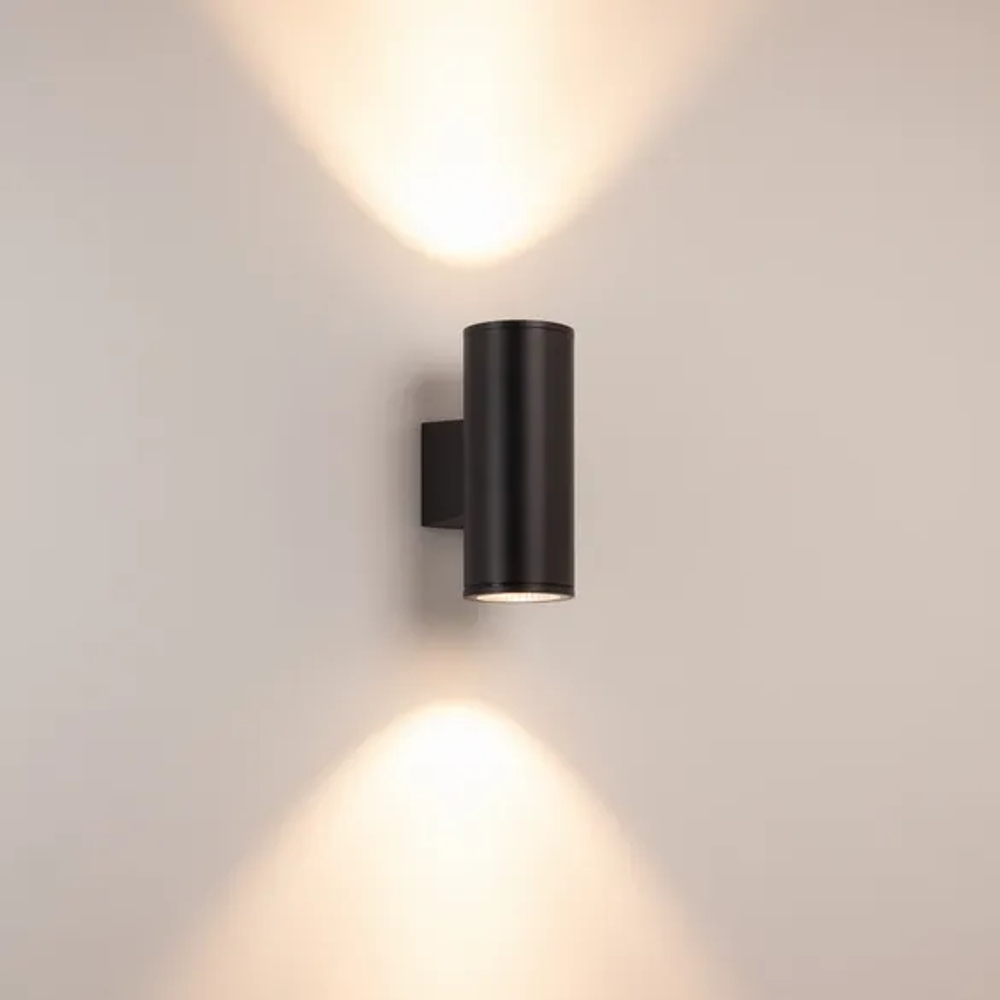 Светильник настенный LGD-WALDER-R92-2x13W Day4000-MIX (Черный, 40 deg, 230V) (Arlight, IP65 Металл, 5 лет) 060957