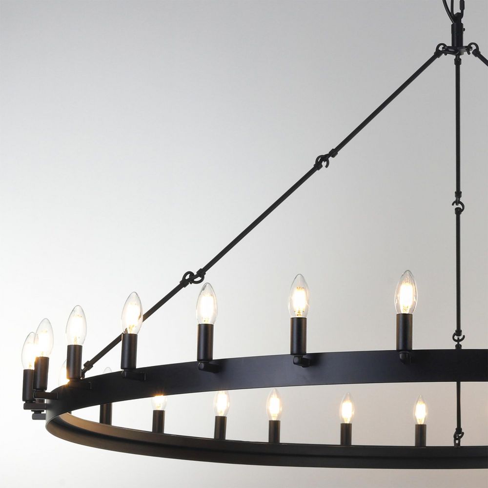 Citilux Смитсон CL470130 Люстра замковая подвесная Чёрная