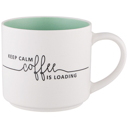 КРУЖКА "KEEP CALM COFFEE IS LOADING" 470 МЛ