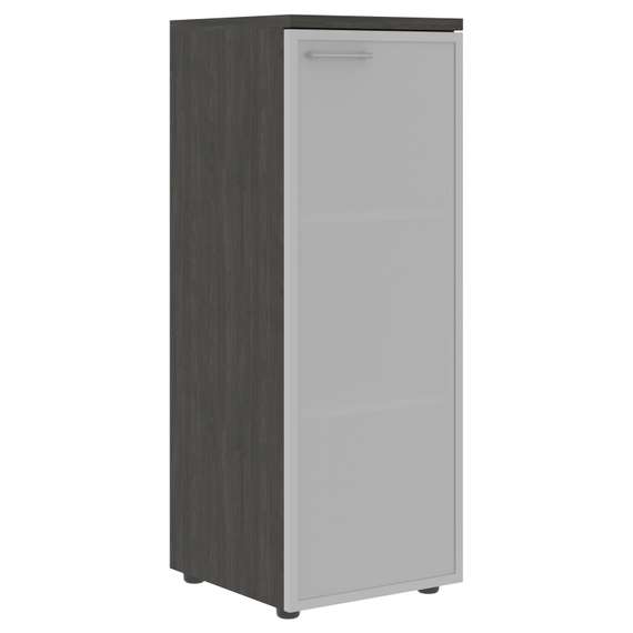 Шкаф колонка со стеклянной дверью в алюминиевой раме (R) и топом XMC 42.7(R)  432х432х1190 XTEN