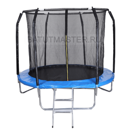 Батут для дома с сеткой 6 футов, внутренняя сетка и лестницей