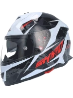 Шлем SHIRO SH351 SPEED white/red 2XL