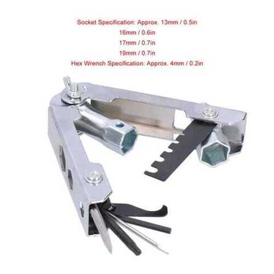 Ключ MULTITOOL универсальный для обслуживания бензопилы NONAME (блистер)