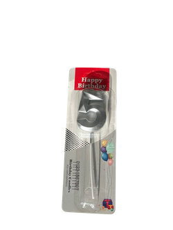 Свечи "Цифра (0-9) " Серебро