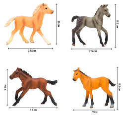 Игровой набор Masai Mara Мир диких животных: жеребята, 8 предметов