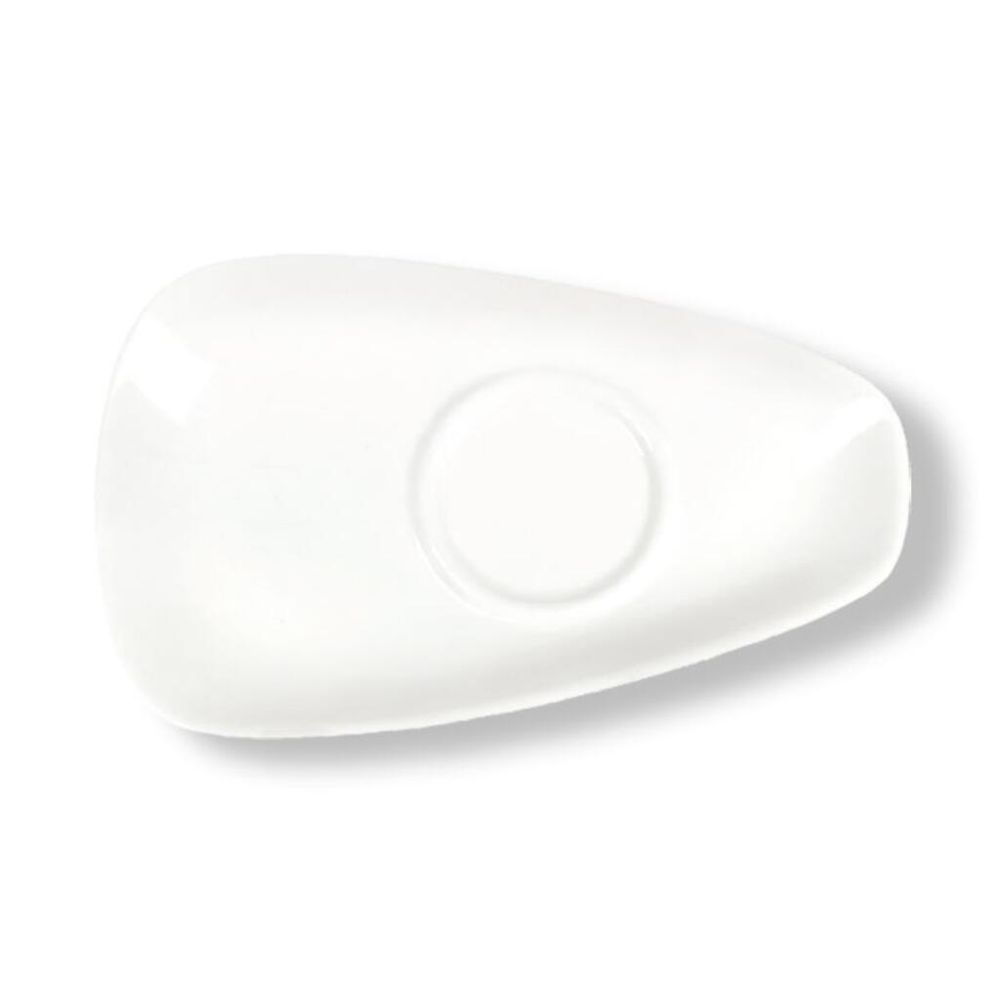 Блюдце для соусника арт. 81200082 Asymmetry 18*9 см белое фарфор P.L. Proff Cuisine [1]
