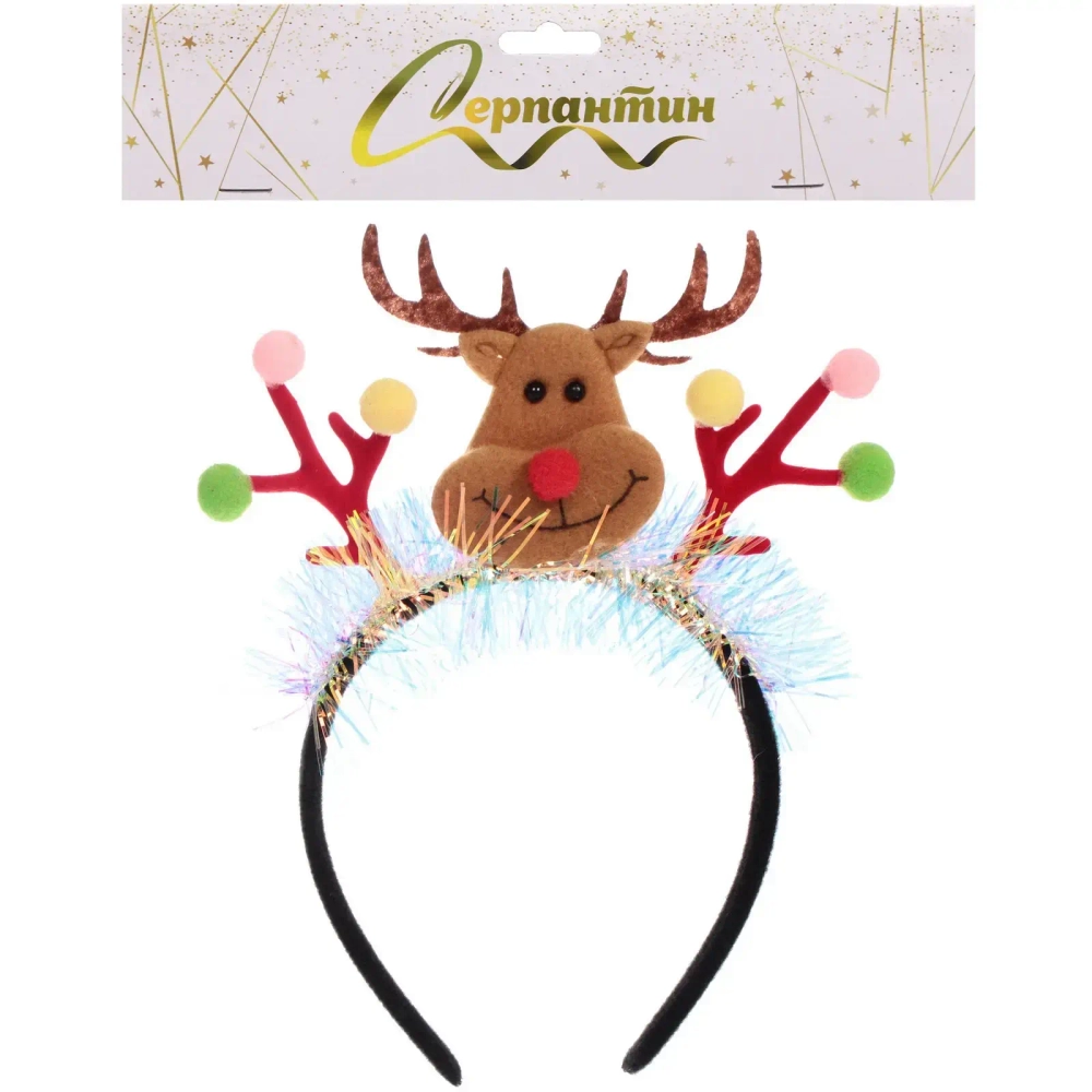 Ободок карнавальный «Весёлый оленёнок»