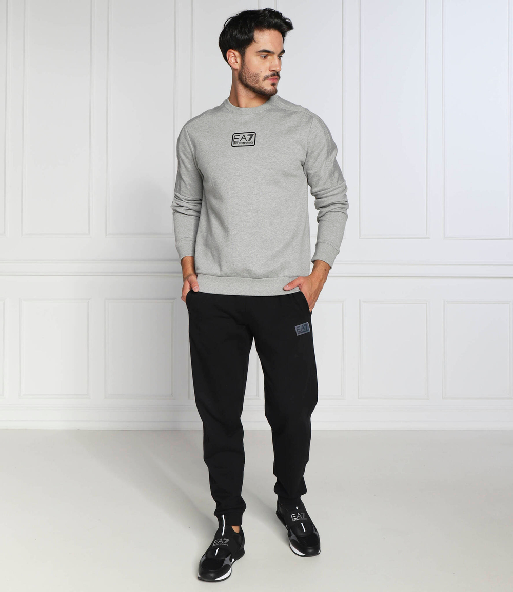 Худи EA7 - серый(6LPM92 PJ07Z)